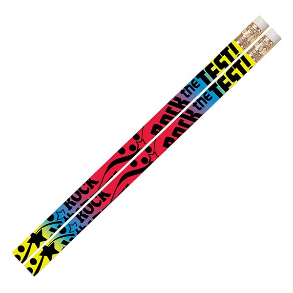Musgrave Pencil Co Rock The Test Motivational Pencils, PK144, 144PK 2319 - main